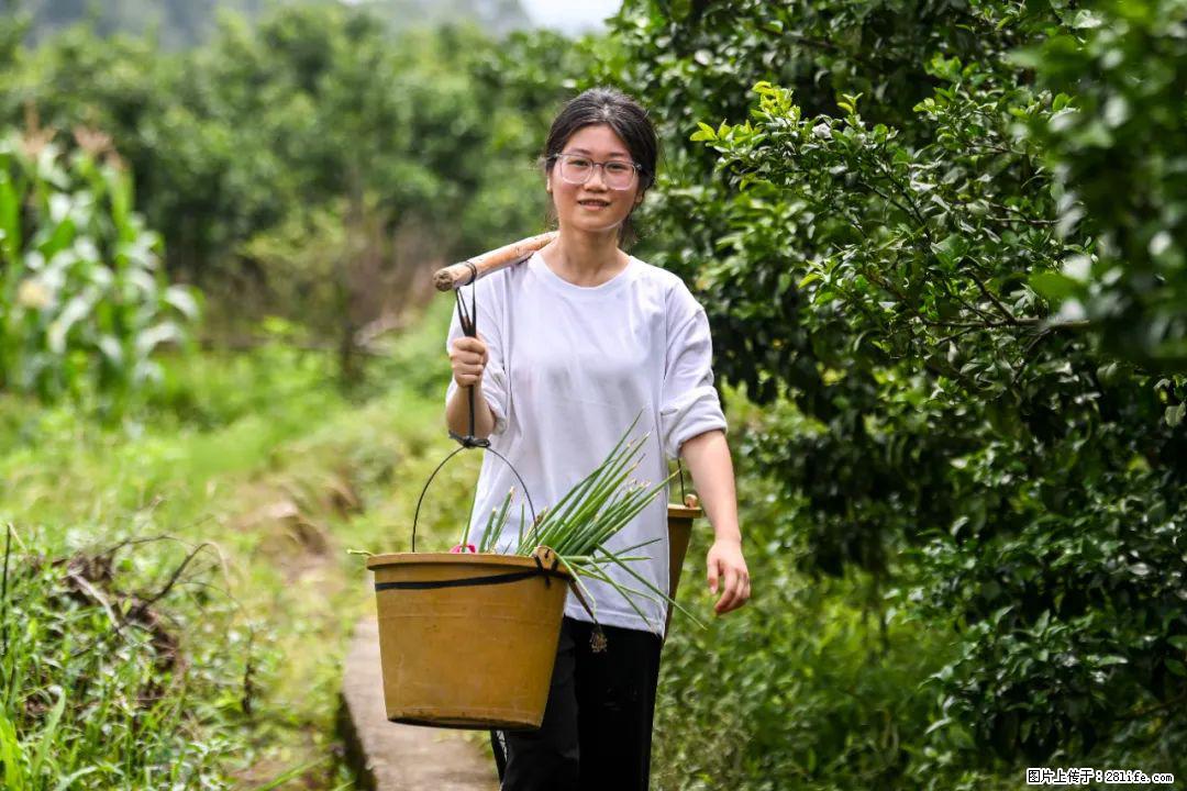全网追的“扁担女孩”,找了一份暑假工,时薪12元 - 鹤岗生活资讯 - 鹤岗28生活网 hegang.28life.com